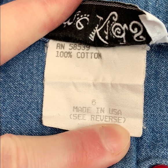 Girls Fame Kids button down vintage dress size 6 - Picture 7 of 8